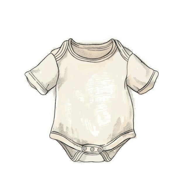 Adorable baby onesie illustration