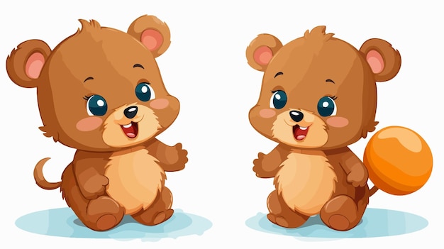 Adorable Cartoon Bear with Speech Bubble for Creative Projects