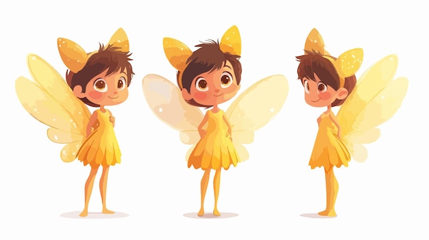 Adorable Cartoon Fairy Standing in a Charming Pose