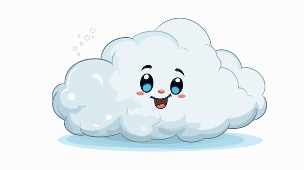 Adorable Cartoon Storm Cloud Illustration for Creative Projects