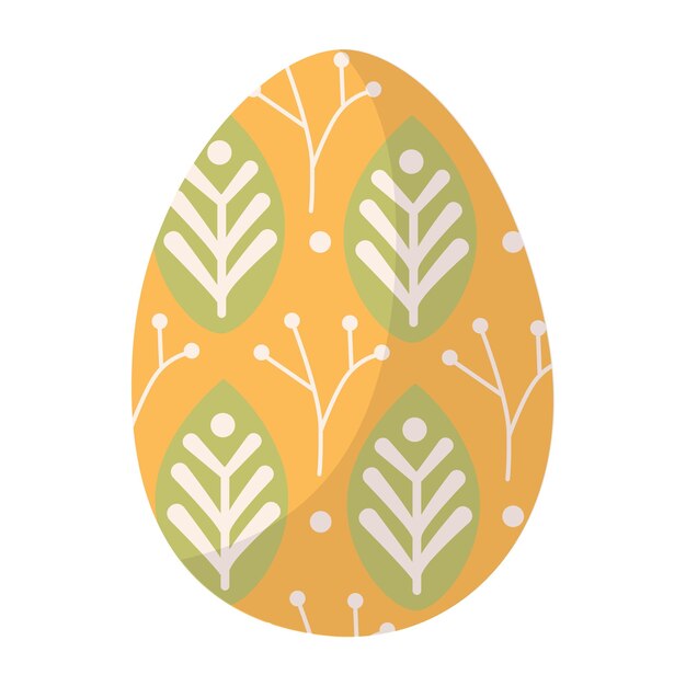 Vector adorable easter egg spring modern vector illustration for print design