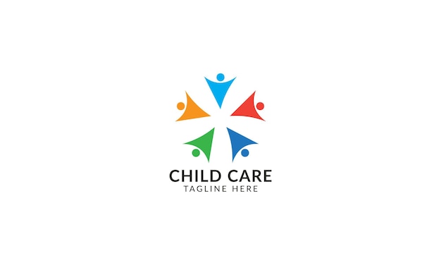 Adorable logo symbolizing warmth and safety with a charming depiction of children