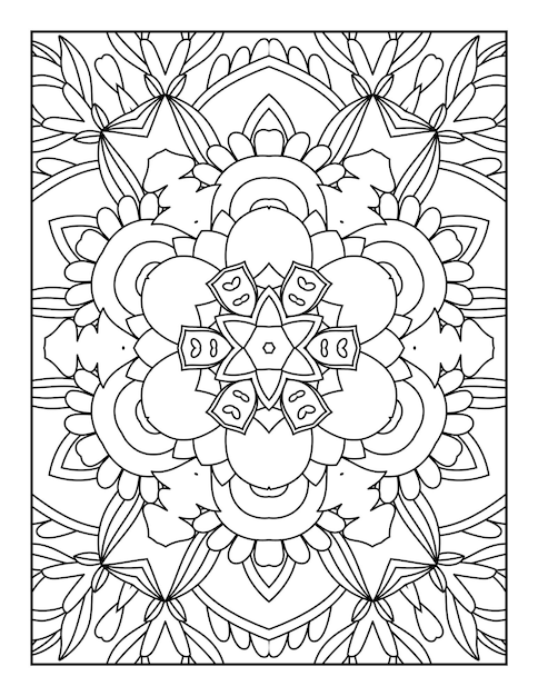 Adult Coloring Page. Mandala Coloring Page. Coloring Page