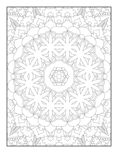 Adult Coloring Page. Mandala Coloring Page. Coloring Page