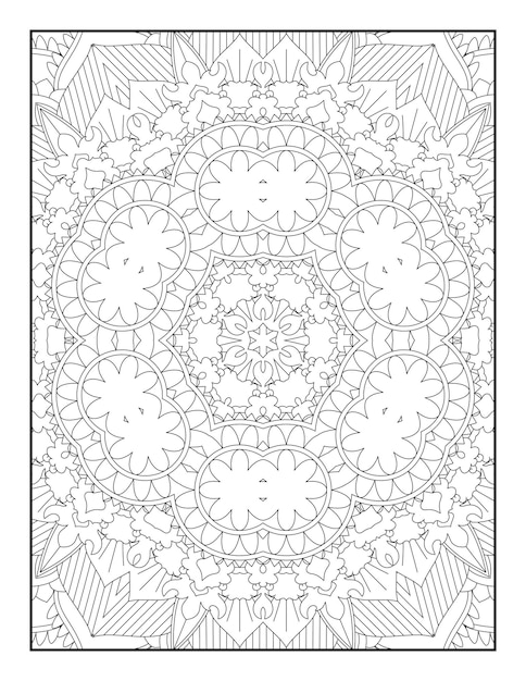 Adult Coloring Page. Mandala Coloring Page. Coloring Page