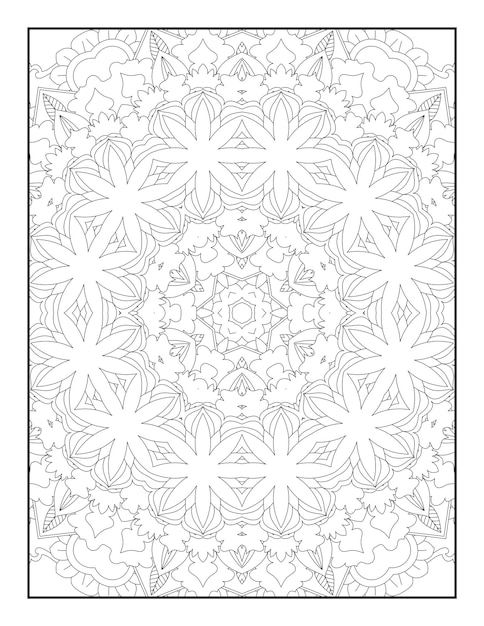 Adult Coloring Page. Mandala Coloring Page. Coloring Page