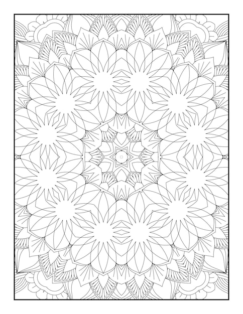 Adult Coloring Page. Mandala Coloring Page. Coloring Page