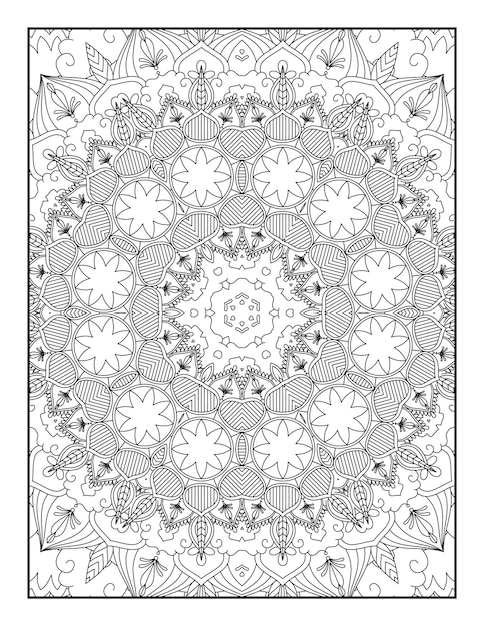 Adult Coloring Page. Mandala Coloring Page. Coloring Page