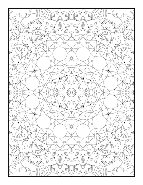 Adult Coloring Page. Mandala Coloring Page. Coloring Page