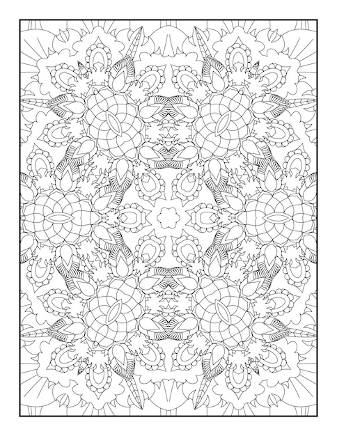 Adult Coloring Page. Mandala Coloring Page. Coloring Page