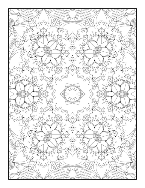 Adult Coloring Page. Mandala Coloring Page. Coloring Page