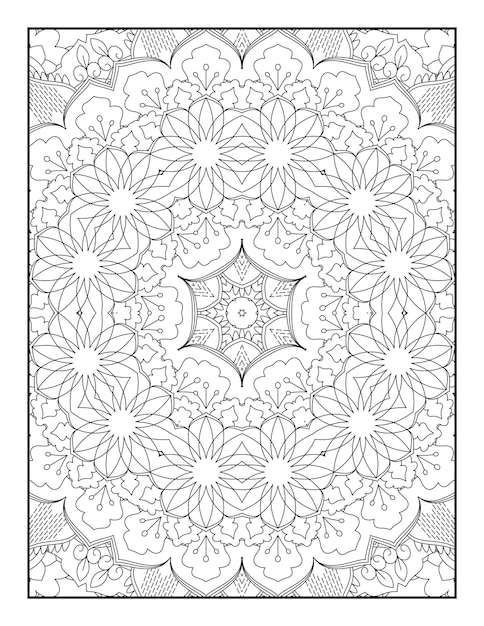 Adult Coloring Page. Mandala Coloring Page. Coloring Page