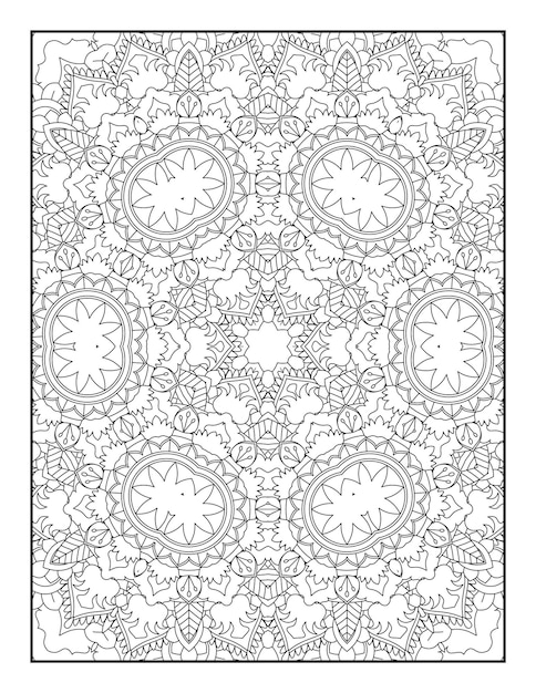 Adult Coloring Page. Mandala Coloring Page. Coloring Page