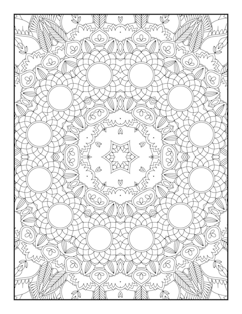 Adult Coloring Page. Mandala Coloring Page. Coloring Page