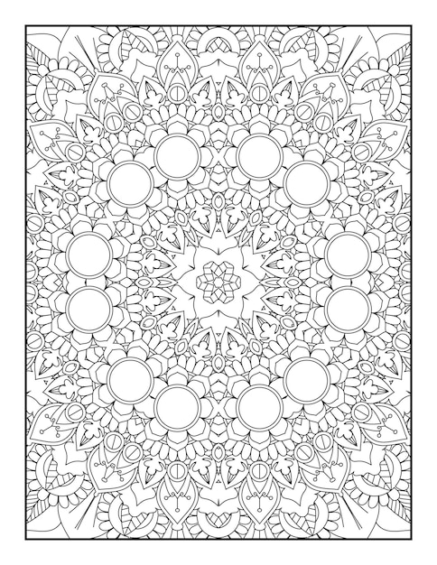 Adult Coloring Page. Mandala Coloring Page. Coloring Page