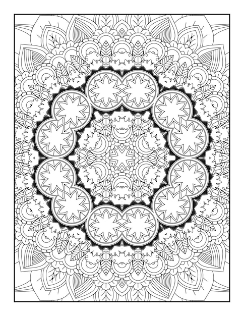 Adult Coloring Page. Mandala Coloring Page. Coloring Page