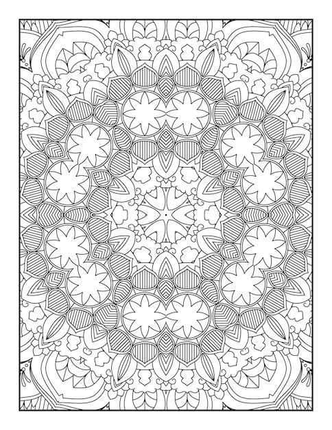 Adult Coloring Page. Mandala Coloring Page. Coloring Page