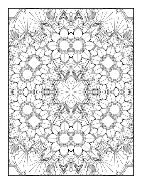 Adult Coloring Page. Mandala Coloring Page. Coloring Page