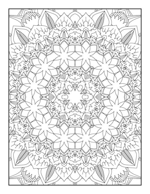 Adult Coloring Page. Mandala Coloring Page. Coloring Page