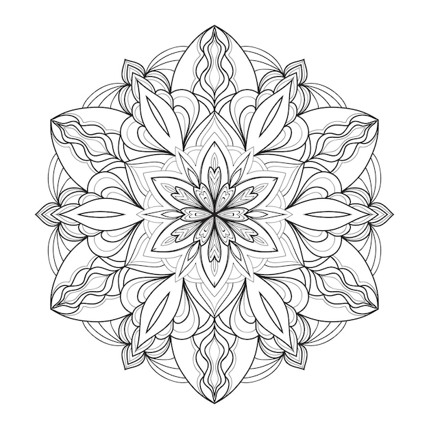 Adult coloring page Mandala