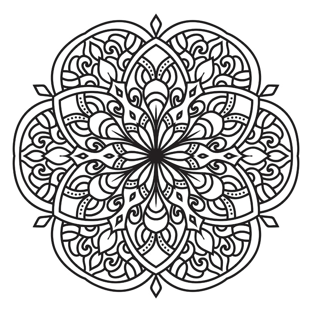 Adult coloring page Mandala