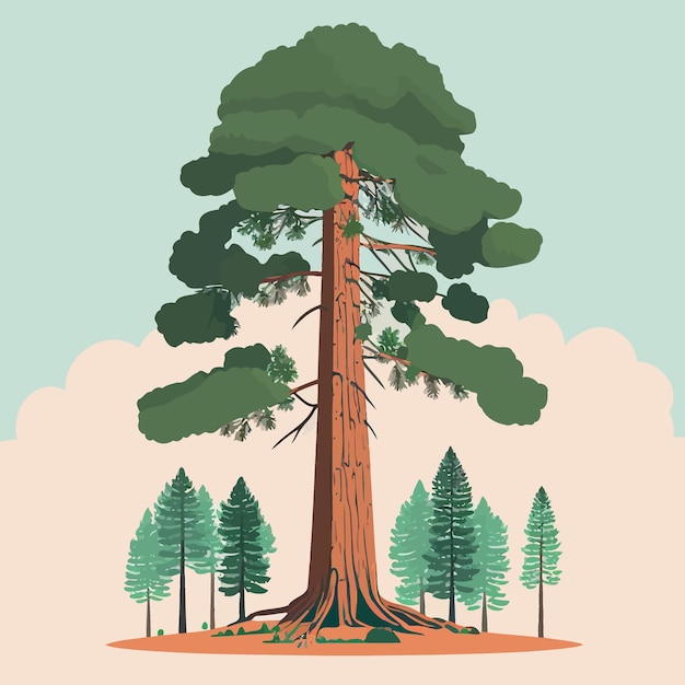 Adult giant sequoia tree