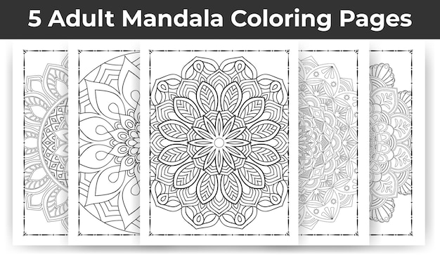 Adult Mandala Coloring Page Bundle for KDP Interior.
Adult Mandala Coloring page interior Bundle.