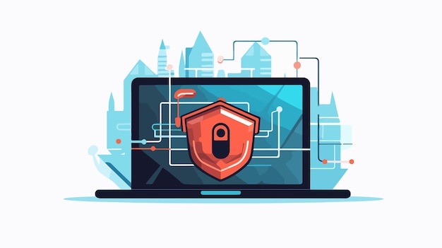 Advanced Technology Security System Icon Vector Illustration