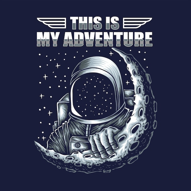 adventure astronaut illustration