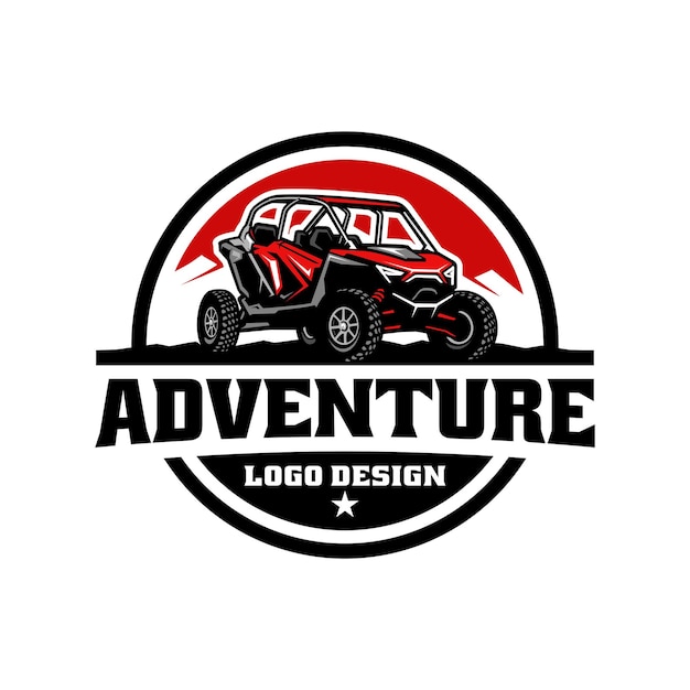 adventure buggy UTV - ATV logo vector