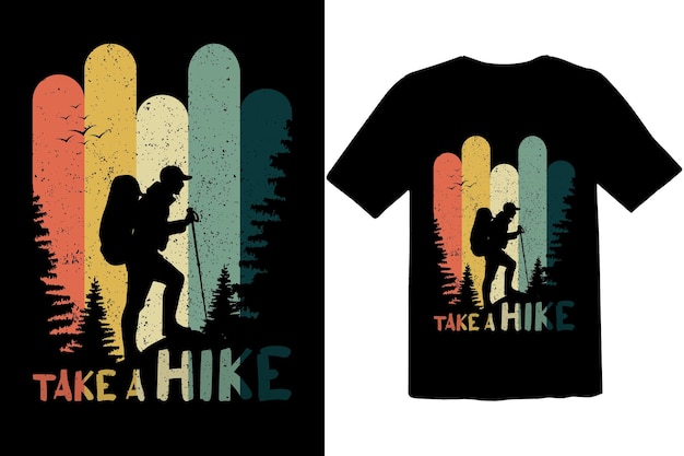 Adventure camping retro typography tshirt design