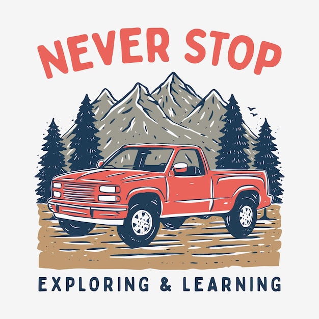 adventure car illustration