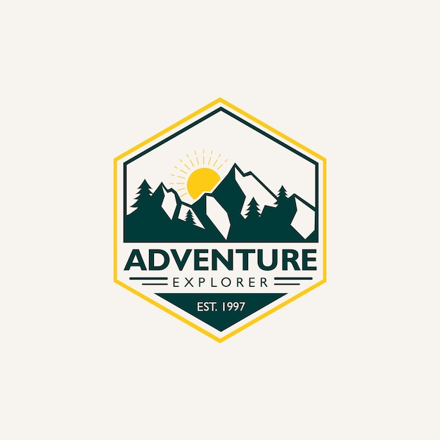 Adventure explorer emblem logo