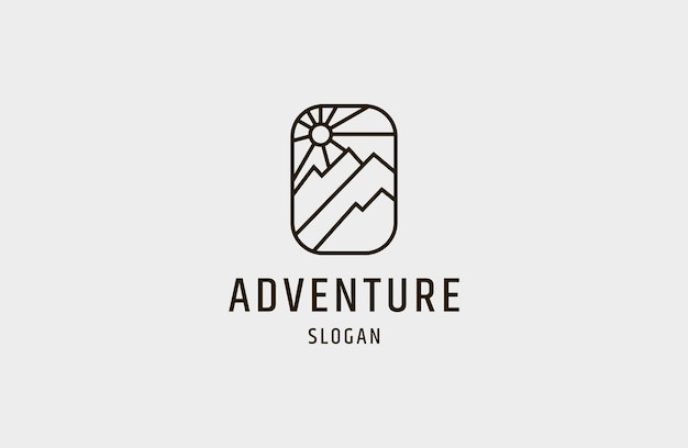 Adventure logo icon design template vector illustration