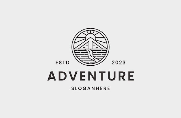 Adventure logo template vector illustration design