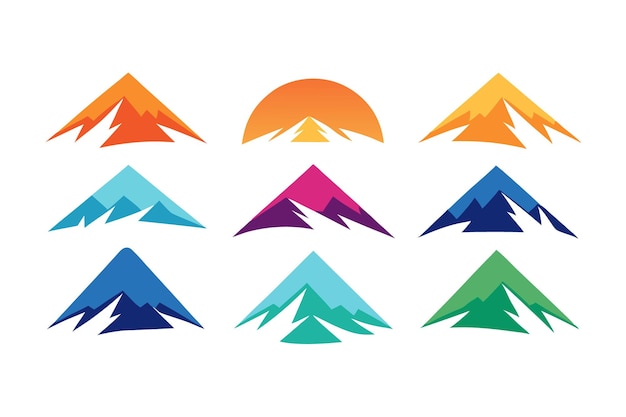 Adventure Mountain Logo Customizable Vector Graphics