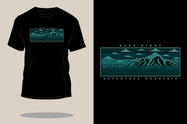 Adventure mountain retro t shirt design