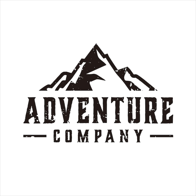 adventure outdoor logo design template vector