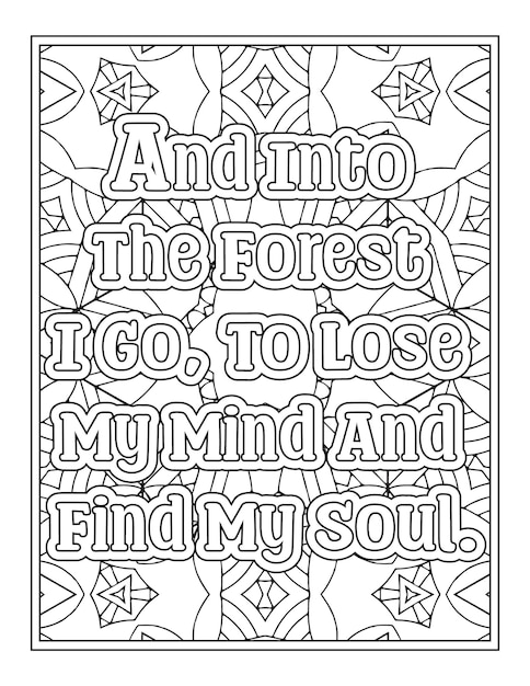 Adventure Quotes Coloring Pages for Kdp interior