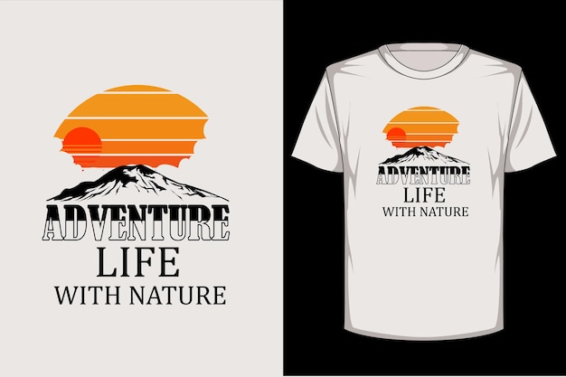 Adventure retro vintage t shirt design