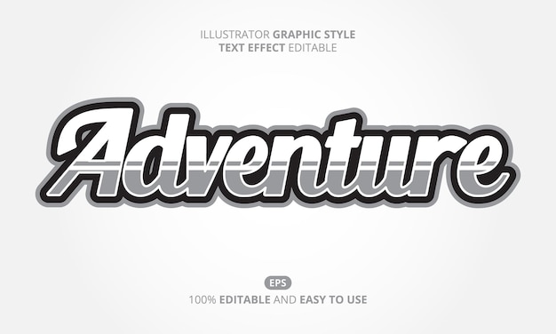 Adventure Text Effect, Sports Logo Text Style