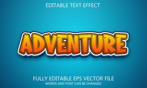 Adventure text effect