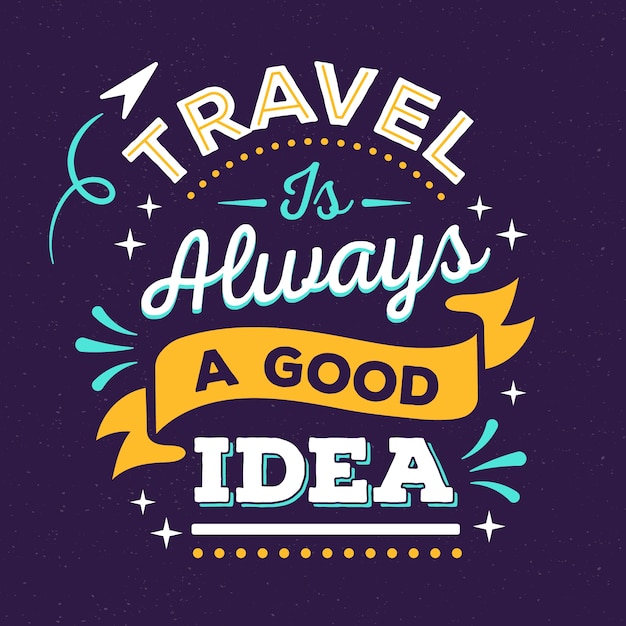 Adventure/travel lettering background