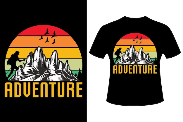 Adventure TShirt Design Tshirt design of adventure pine mountain