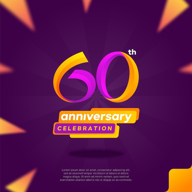 An advertisement for a 60th anniversary celebration.