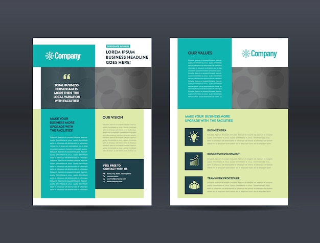 Advertisement Brochure template