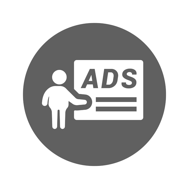 Advertising agent icon design