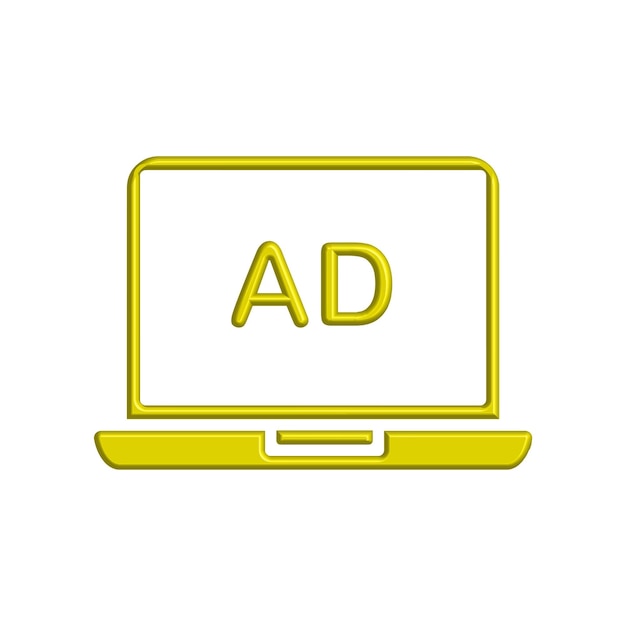 Advertising icon template 3D design