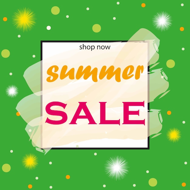 Advertising poster summer sale