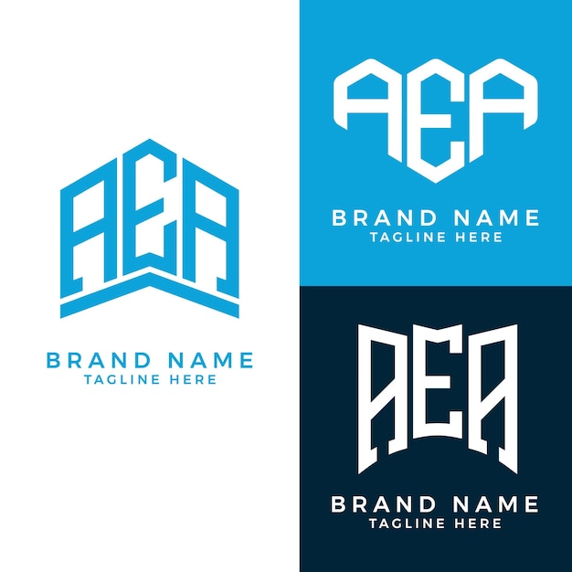 AEA letter logo. AEA Monogram logo design for entrepreneur and business.